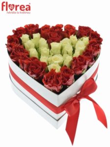 Krabička růží - krásný dárek na sv. Valentýna